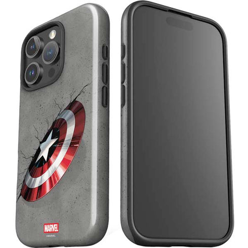 Marvel Captain America Shield Break iPhone 16 Pro Impact Case