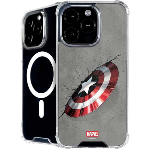 Marvel Captain America Shield Break iPhone 16 Pro Max MagSafe Case