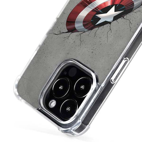 Marvel Captain America Shield Break iPhone 16 Pro Max MagSafe Case