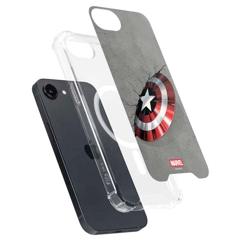 Marvel Captain America Shield Break iPhone 16e MagSafe Case