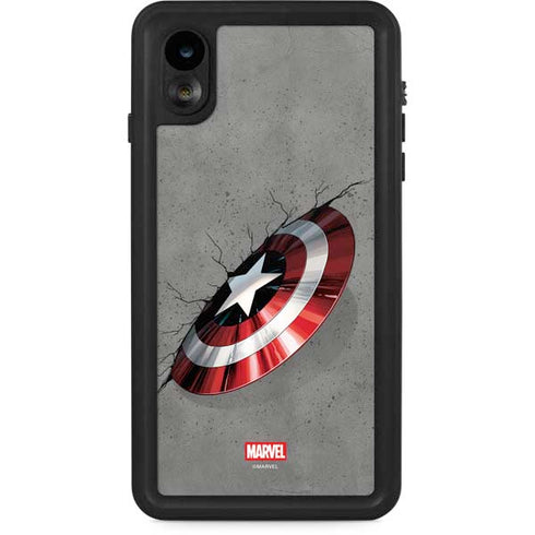 Marvel Captain America Shield Break iPhone XR Waterproof Case