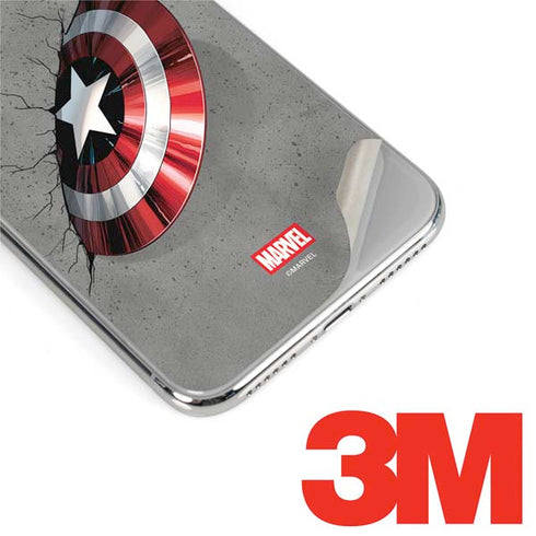 Marvel Captain America Shield Break iPhone XS Max Skin