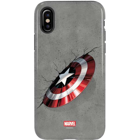 Marvel Captain America Shield Break iPhone XS Pro Case