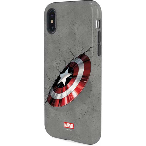 Marvel Captain America Shield Break iPhone XS Pro Case