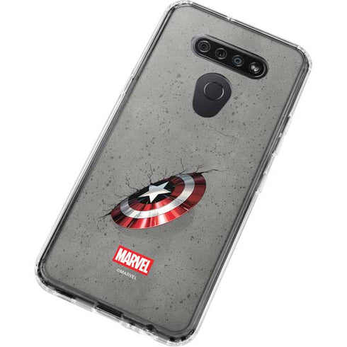 Marvel Captain America Shield Break LG K51/Q51 Clear Case