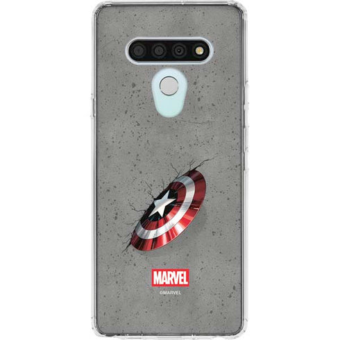 Marvel Captain America Shield Break LG Stylo 6 Clear Case