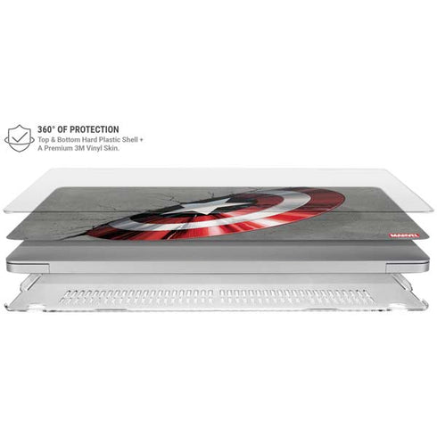 Marvel Captain America Shield Break MacBook Air 15in (2023-2025) Case plus Skin