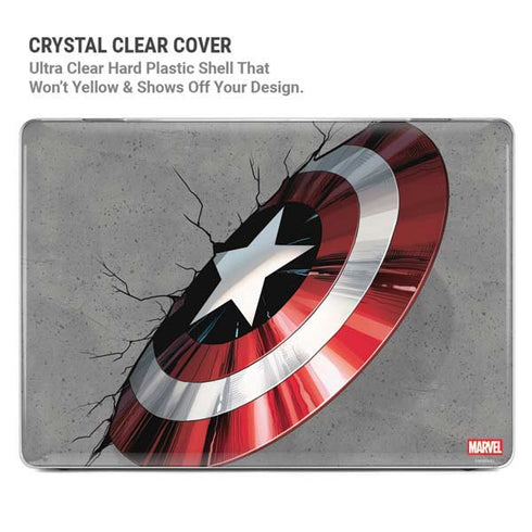 Marvel Captain America Shield Break MacBook Pro 14in (2021-24) Case plus Skin
