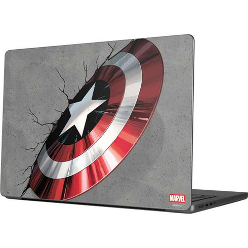 Marvel Captain America Shield Break MacBook Pro 14in (2021-24) Skin