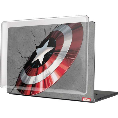 Marvel Captain America Shield Break MacBook Pro 16in (2021-25) Case plus Skin