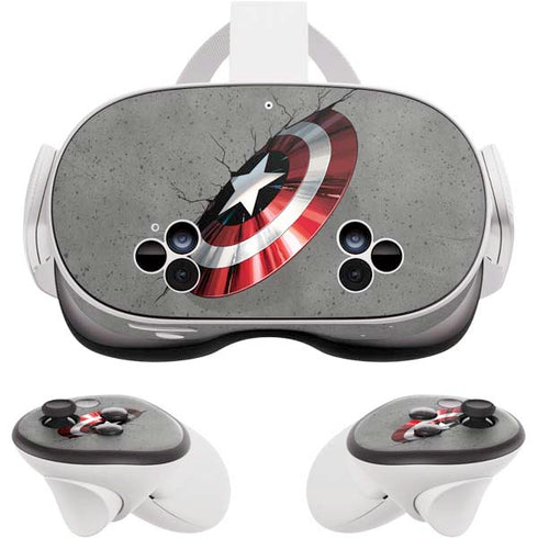 Marvel Captain America Shield Break Meta Quest 3S Skin