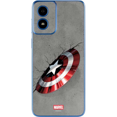 Marvel Captain America Shield Break Moto G Play 4G (2024) Skin