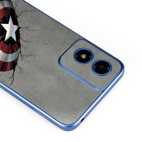Marvel Captain America Shield Break Moto G Play 4G (2024) Skin