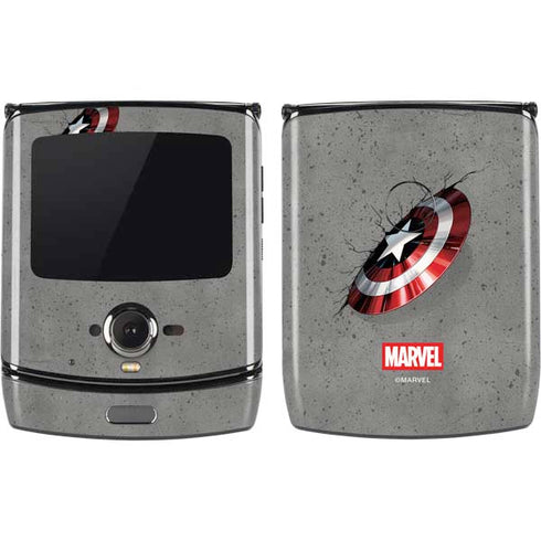 Marvel Captain America Shield Break Motorola RAZR Skin