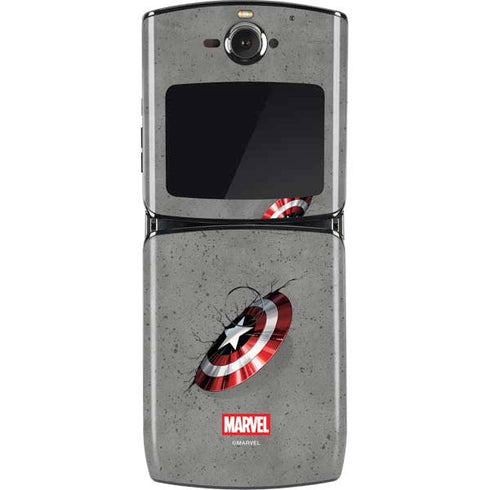 Marvel Captain America Shield Break Motorola RAZR Skin