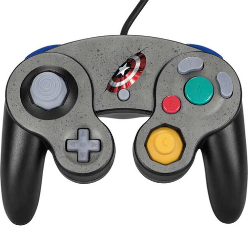 Marvel Captain America Shield Break Nintendo GameCube Controller Skin