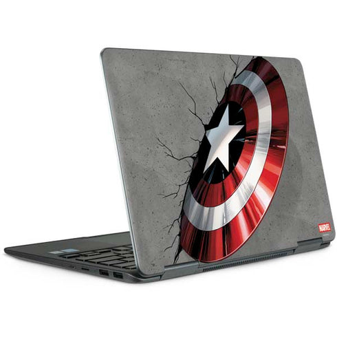 Marvel Captain America Shield Break Notebook 9 Pro 13in (2017) Skin