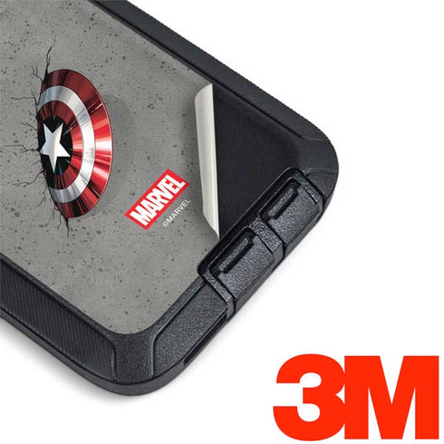 Marvel Captain America Shield Break Otterbox Defender Galaxy Skin