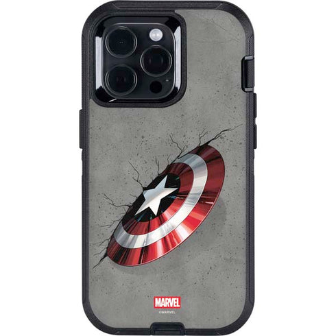 Marvel Captain America Shield Break Otterbox Defender iPhone Skin