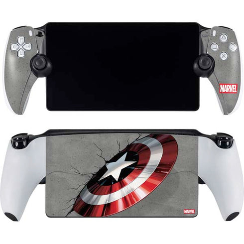 Marvel Captain America Shield Break PlayStation Portal Remote Player Skin