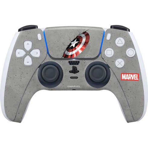 Marvel Captain America Shield Break PS5 Controller Skin