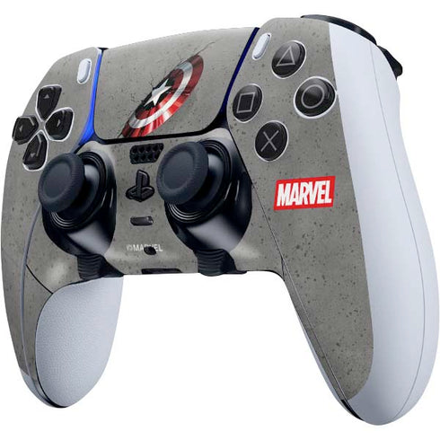 Marvel Captain America Shield Break PS5 DualSense Edge Pro Controller Skin