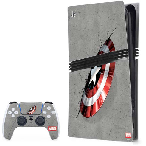 Marvel Captain America Shield Break PlayStation PS5 Skins