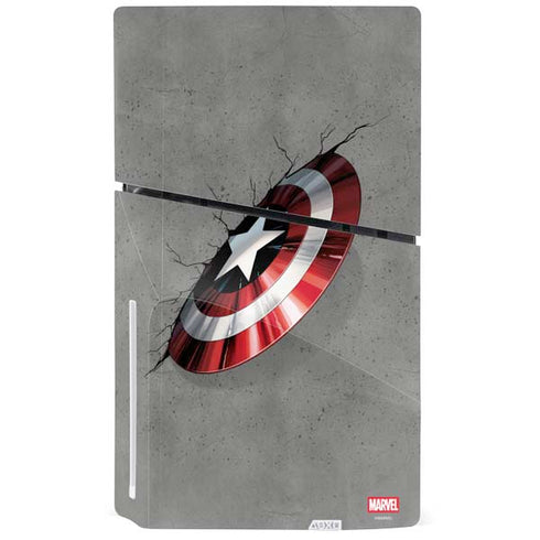 Marvel Captain America Shield Break PS5 Slim Disk Bundle Skin