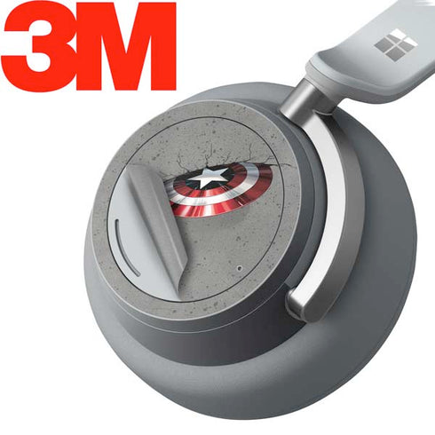 Marvel Captain America Shield Break Surface Headphones Skin