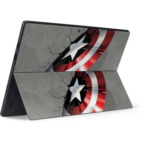 Marvel Captain America Shield Break Surface Pro 7 Skin