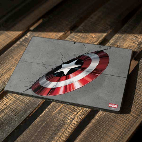 Marvel Captain America Shield Break Surface Pro 7 Skin