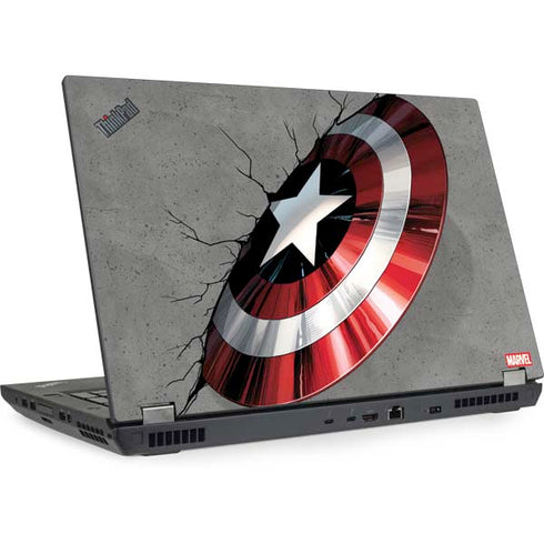 Marvel Captain America Shield Break Lenovo ThinkPad Skin