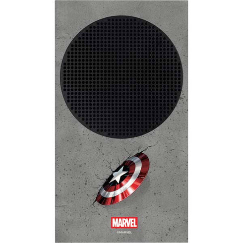 Marvel Captain America Shield Break Xbox Series S Console Skin