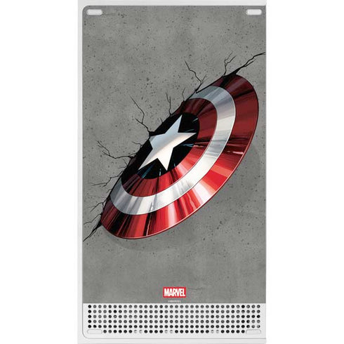 Marvel Captain America Shield Break Xbox Series S Console Skin