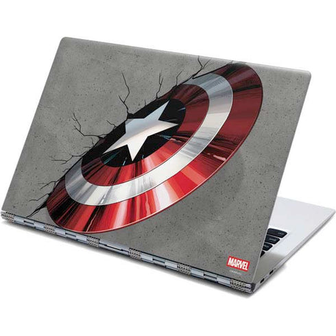 Marvel Captain America Shield Break Yoga 910 2-in-1 14in Touch-Screen Skin
