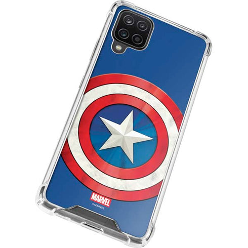 Marvel Captain America Shield Galaxy A12 Clear Case