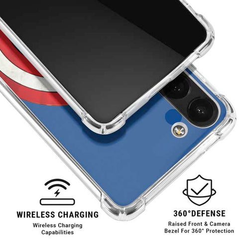 Marvel Captain America Shield Galaxy A13 5G Clear Case