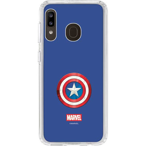 Marvel Captain America Shield Galaxy A20 Clear Case