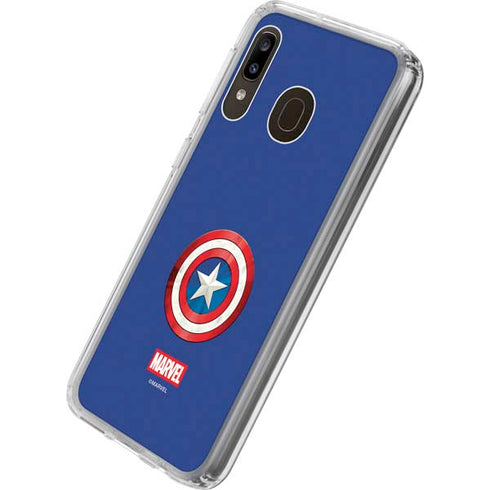 Marvel Captain America Shield Galaxy A20 Clear Case