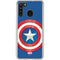 Marvel Captain America Shield Galaxy A21 Clear Case