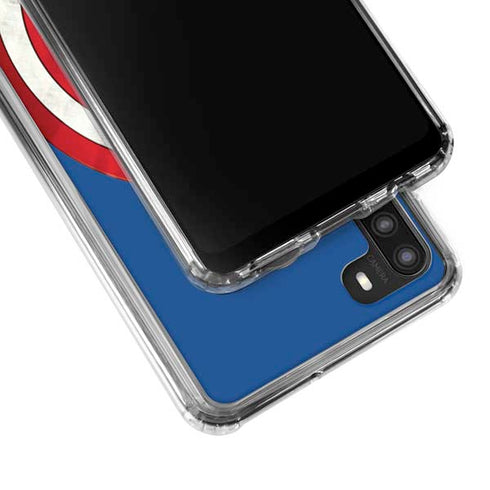 Marvel Captain America Shield Galaxy A21 Clear Case