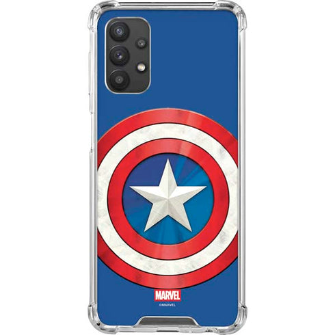 Marvel Captain America Shield Galaxy A32 5G Clear Case