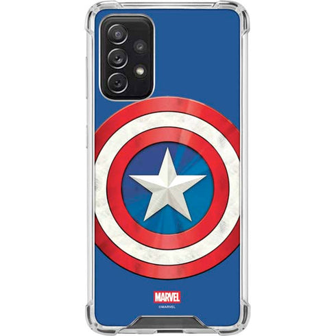 Marvel Captain America Shield Galaxy A72 5G Clear Case