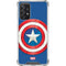 Marvel Captain America Shield Galaxy A72 5G Clear Case