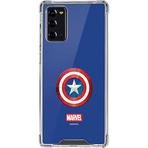 Marvel Captain America Shield Galaxy Note20 5G Clear Case