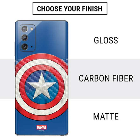 Marvel Captain America Shield Galaxy Note20 5G Skin