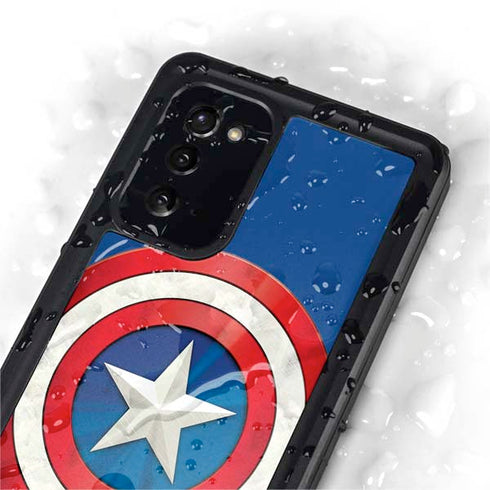 Marvel Captain America Shield Galaxy Note20 5G Waterproof Case