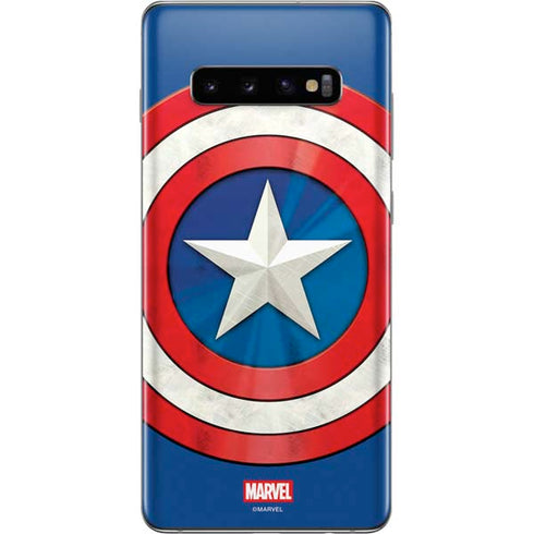 Marvel Captain America Shield Galaxy S10 Plus Skin