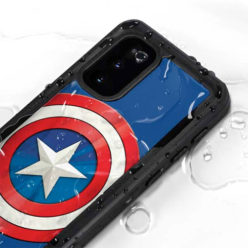 Marvel Captain America Shield Galaxy S20 Waterproof Case