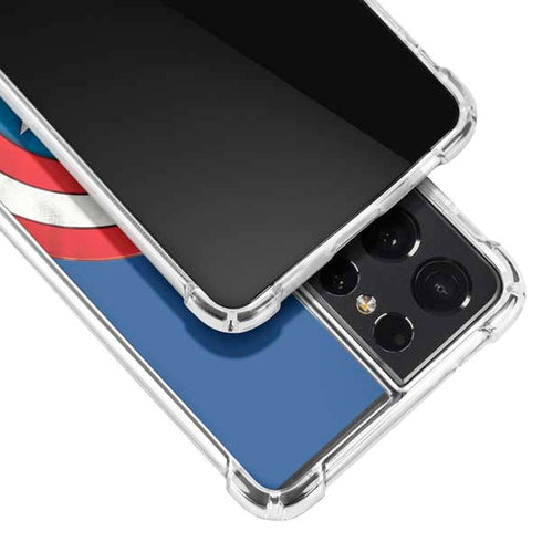 Marvel Captain America Shield Galaxy S21 Ultra 5G Clear Case